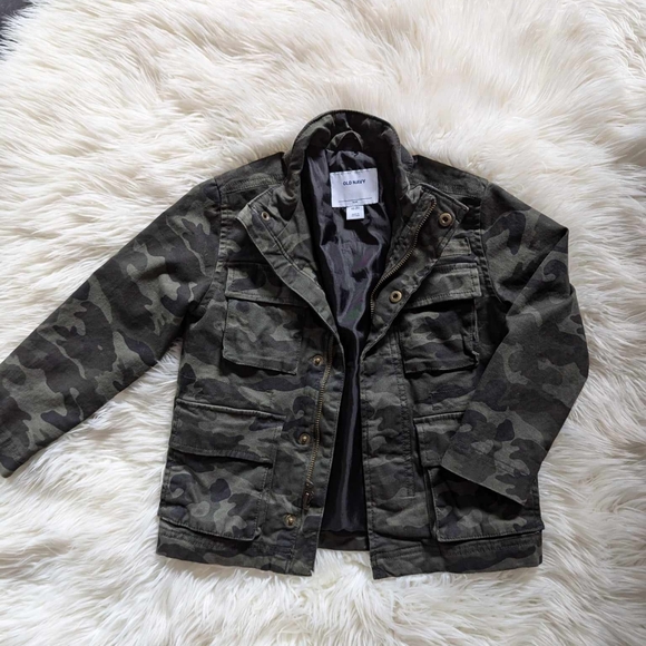 Kids Boys camouflage utility coat jacket sz XS (5) - Picture 1 of 3